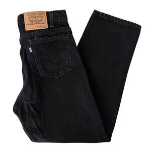 Vintage 90s Levis 601 Black Jeans Made in USA Sz 34x30